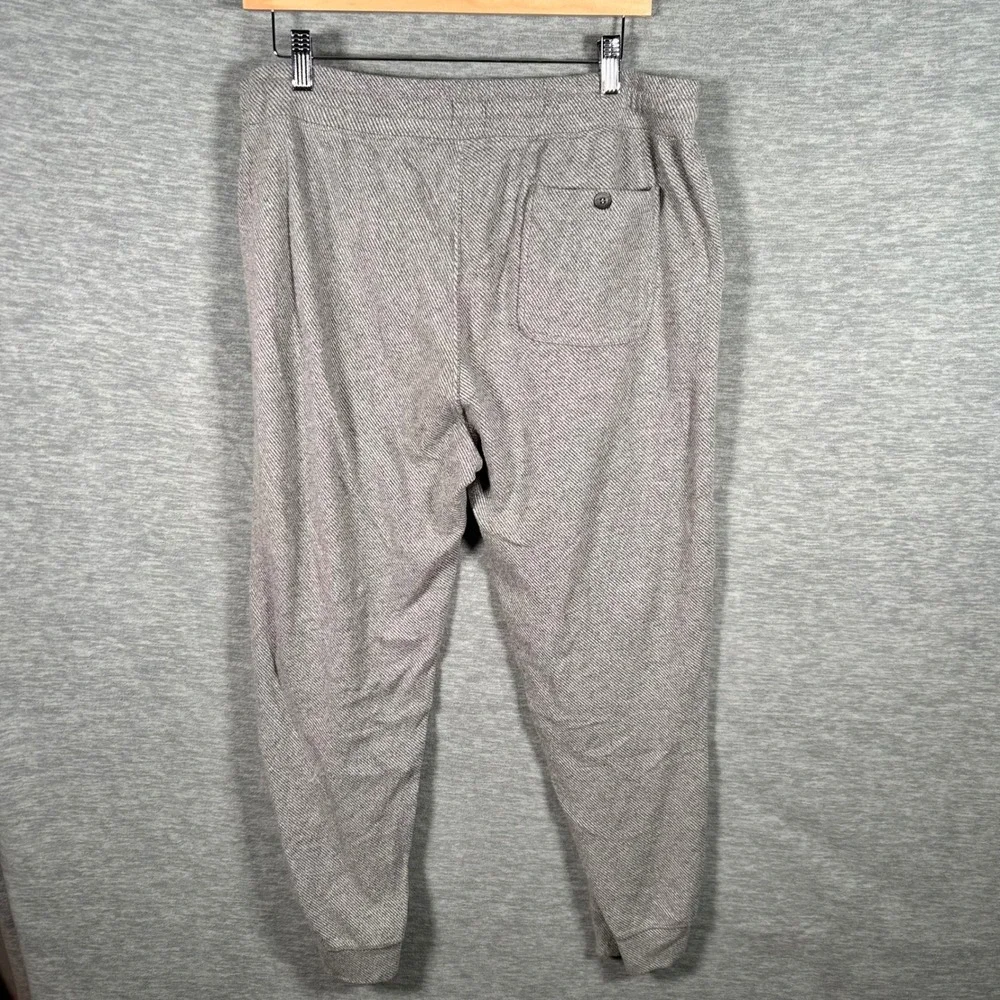 Faherty Legend Sweatpants Men XL Gray Joggers Cotton Blend Twill Drawstring Soft
